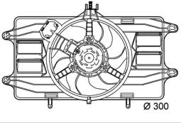 Wentylator, chłodzenie silnika MAHLE CFF142000P