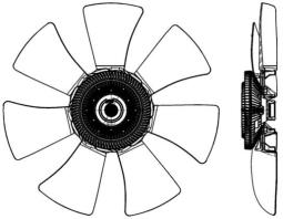 Wentylator, chłodzenie silnika MAHLE CFF491000P