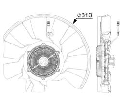 Wentylator, chłodzenie silnika MAHLE CFF521000P