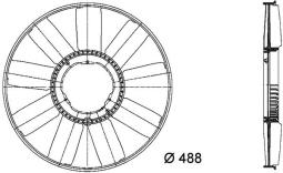 koło wentylatora, chłodzenie silnika MAHLE CFW21000P