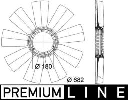 koło wentylatora, chłodzenie silnika MAHLE CFW47000P