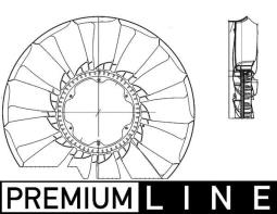 koło wentylatora, chłodzenie silnika MAHLE CFW55000P
