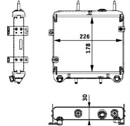 Chłodnica oleju, retarder Mahle CLC145000P