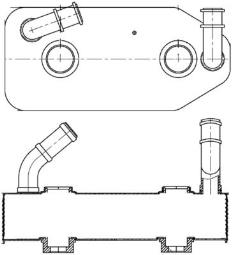 Chłodnica oleju, automatyczna przekładnia Mahle CLC178000S