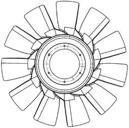 koło wentylatora, chłodzenie silnika MAHLE CFW82000P