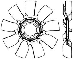 koło wentylatora, chłodzenie silnika MAHLE CFW84000P