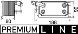 Chłodnica oleju, automatyczna przekładnia Mahle CLC72000P