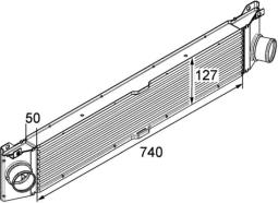 Chłodnica powietrza doładowującego MAHLE CI157000P