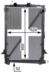Chłodnica, układ chłodzenia silnika Mahle CR1047000S