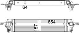 Chłodnica powietrza doładowującego MAHLE CI201000P