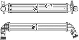 Chłodnica powietrza doładowującego MAHLE CI230000P