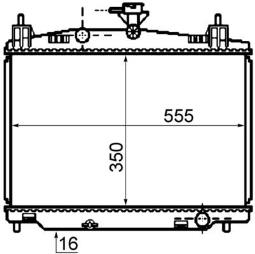 Chłodnica, układ chłodzenia silnika Mahle CR1071000S