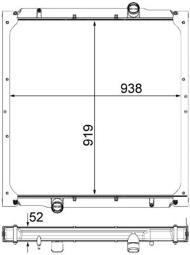 Chłodnica, układ chłodzenia silnika Mahle CR1041000P