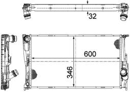 Chłodnica, układ chłodzenia silnika Mahle CR1083000P
