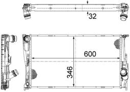 Chłodnica, układ chłodzenia silnika Mahle CR1083000S