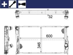 Chłodnica, układ chłodzenia silnika Mahle CR1083000S