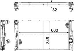 Chłodnica, układ chłodzenia silnika Mahle CR1085000S
