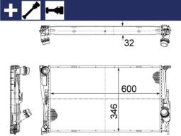 Chłodnica, układ chłodzenia silnika Mahle CR1085000S