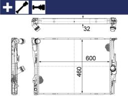 Chłodnica, układ chłodzenia silnika Mahle CR1087000S