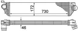 Chłodnica powietrza doładowującego MAHLE CI386000P