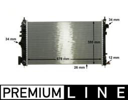 Chłodnica, układ chłodzenia silnika Mahle CR1101000P
