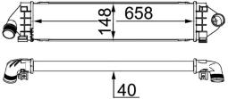 Chłodnica powietrza doładowującego MAHLE CI394000S