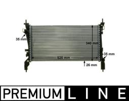 Chłodnica, układ chłodzenia silnika Mahle CR1130000P