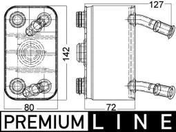 Chłodnica oleju, olej silnikowy MAHLE CLC113000P