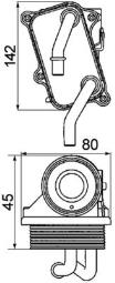 Chłodnica oleju, olej silnikowy MAHLE CLC24000P