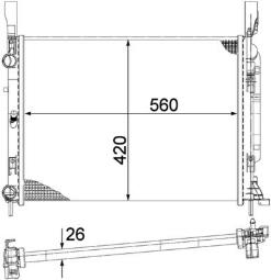 Chłodnica, układ chłodzenia silnika Mahle CR1156000P