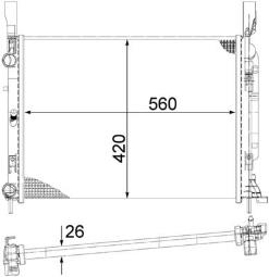 Chłodnica, układ chłodzenia silnika Mahle CR1156000S
