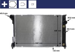 Chłodnica, układ chłodzenia silnika Mahle CR1176000S