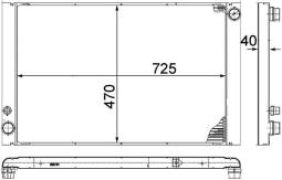 Chłodnica, układ chłodzenia silnika Mahle CR1204000P