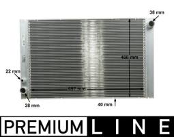 Chłodnica, układ chłodzenia silnika Mahle CR1204000P