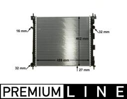 Chłodnica, układ chłodzenia silnika Mahle CR1288000P