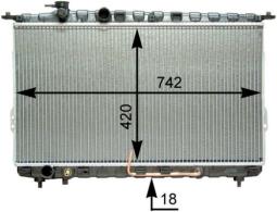 Chłodnica, układ chłodzenia silnika Mahle CR1291000P