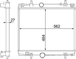 Chłodnica, układ chłodzenia silnika Mahle CR1437000S