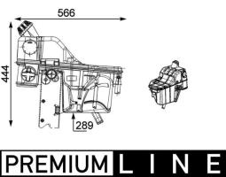 Zbiorniczek wyrównawczy, płyn chłodzący MAHLE CRT54000P
