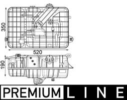 Zbiorniczek wyrównawczy, płyn chłodzący MAHLE CRT235000P