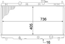 Chłodnica, układ chłodzenia silnika Mahle CR1459000S