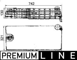 Zbiorniczek wyrównawczy, płyn chłodzący MAHLE CRT41000P