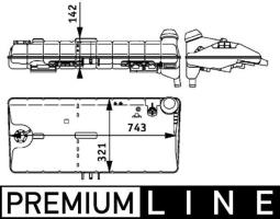 Zbiorniczek wyrównawczy, płyn chłodzący MAHLE CRT50000P