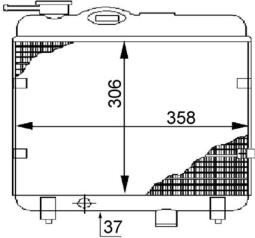 Chłodnica, układ chłodzenia silnika Mahle CR145000S