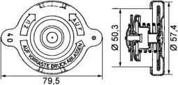 Korek, chłodnica MAHLE CRB13000P