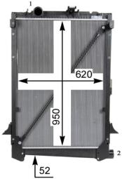 Chłodnica, układ chłodzenia silnika MAHLE CR1047000S