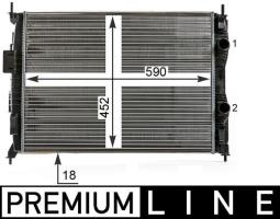 Chłodnica, układ chłodzenia silnika Mahle CR14000P
