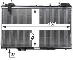 Chłodnica, układ chłodzenia silnika Mahle CR1503000P
