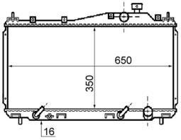 Chłodnica, układ chłodzenia silnika MAHLE CR1070000S