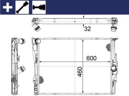 Chłodnica, układ chłodzenia silnika MAHLE CR1087000S