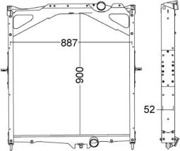 Chłodnica, układ chłodzenia silnika Mahle CR1556000P